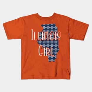 Illinois Girl Kids T-Shirt